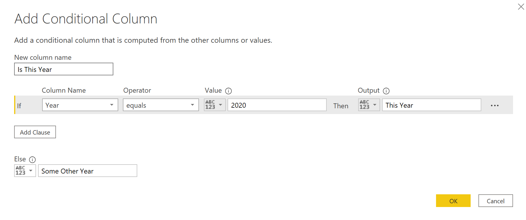 Operator value. Conditional columns. Add column. Power query if then else примеры. Add column Power query if.